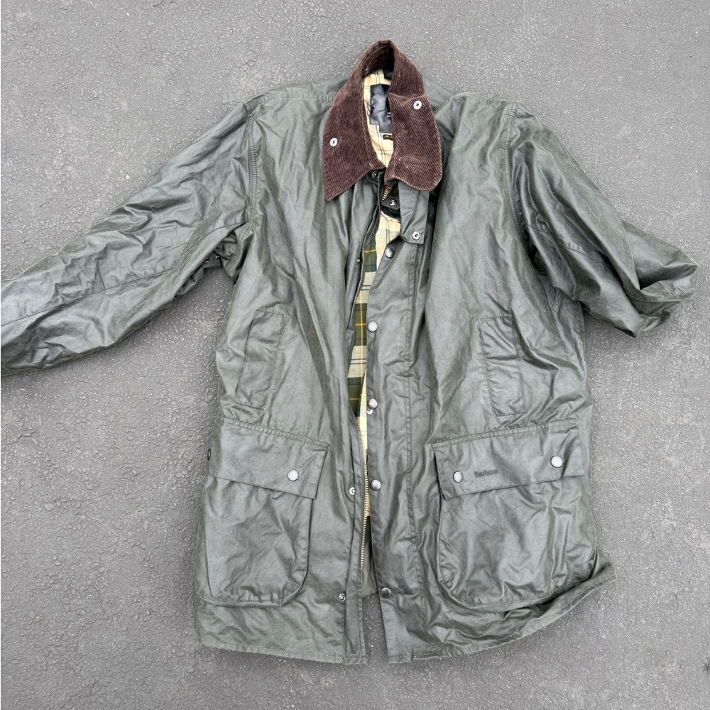 Barbour Men’s Green Waxed Jacket